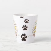 Cute Gold Letting Small Latte Mug (Devant)