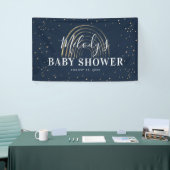 Cute Gold Star en Rainbow-Baby shower Spandoek (Beurs)