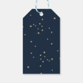 Cute Gold Star & Rainbow-Baby shower Hartelijk dan Cadeaulabel (Achterkant)