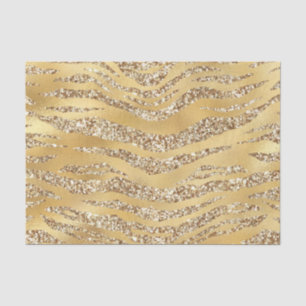 Cute Gold Tiger Skin Print Pattern Dierenvriend Tissuepapier