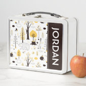 Cute Golden Bossen Scene Pattern (In situ)