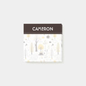 Cute Golden Bossen Scene Pattern Post-it® Notes (Voorkant)