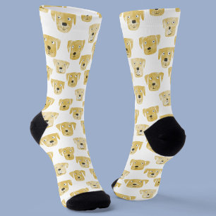 Cute Golden Labrador Retriever Dog Patroon Sokken