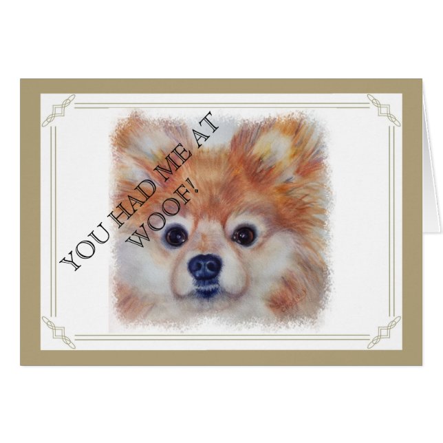 CUTE GOLDEN POMERANIAN (Voorkant Horizontaal)