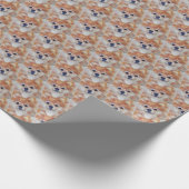 CUTE GOLDEN POMERANIAN CADEAUPAPIER (Hoek)