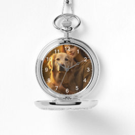 Cute golden recovery Best Dog Mam Ever Horloge