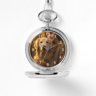 Cute golden recovery Best Dog Mam Ever Horloge