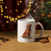 Cute Golden Retriever Ai Art Mug