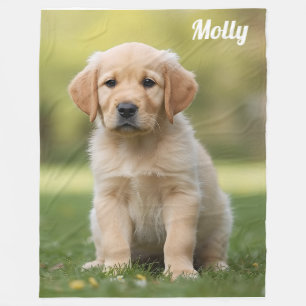 Cute Golden Retriever Couverture polaire personnal