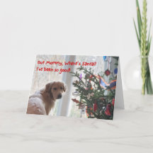 Cute Golden Retriever die op Kerstmis wacht