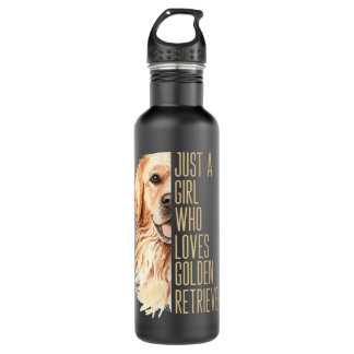 Cute Golden Retriever - Gewoon een meisje dat van Waterfles