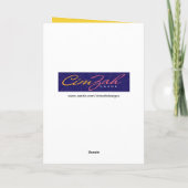 Cute Golden Retriever met kone-kone-grangen Kaart (Achterkant)