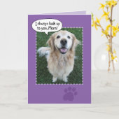 Cute Golden Retriever Moederdag Kaart (Gele Bloem)