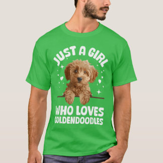 Cute Goldendle-ontwerp voor vrouwen meisjes Gouden T-shirt