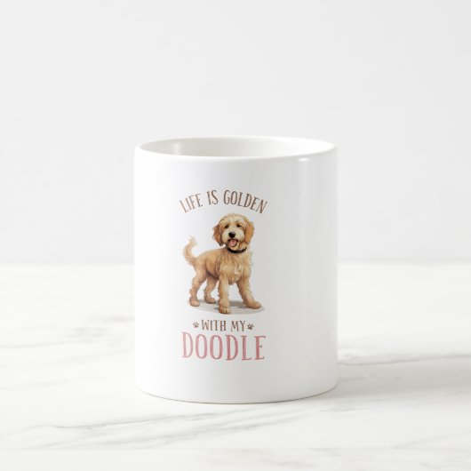Cute Goldendoodle Chien Mug (Centre)