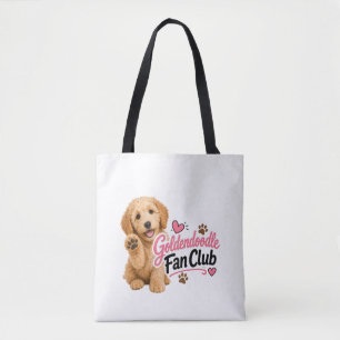 Cute Goldendoodle Fanclub Boodschappentas Draagtas
