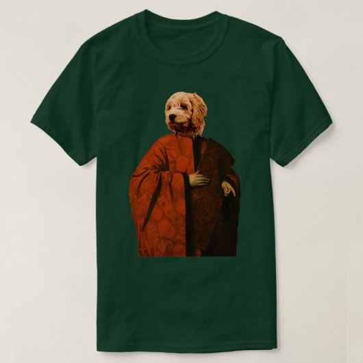 Cute Goldenle Distinguish Royal Dog Pets on re T-shirt (Design voorkant)