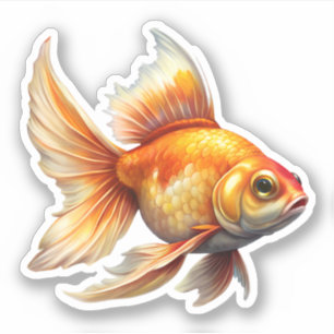 Cute Goldfish Sticker