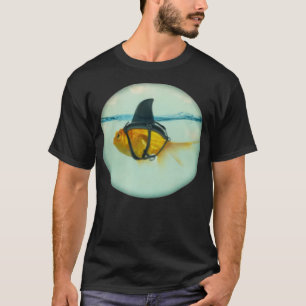 Cute Goldfish with a Shark Fin Fashion  T-shirt