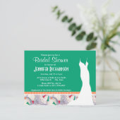 Cute Golf Balls & T - shirts Pattern Uitnodiging Briefkaart (Staand voorkant)