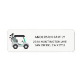 Cute Golf Cart Address Label (Voorkant)