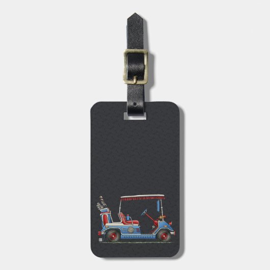 Cute Golf Cart Bagagelabel (Voorkant verticaal)