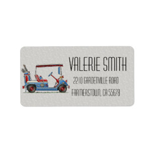 Cute Golf Cart Etiket
