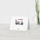 Cute Golf Cart Kaart (Achterkant)