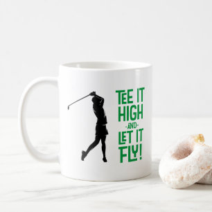 Cute Golf Tee Grappige Humor Sport Pro Zwart Groen Koffiemok