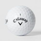 Cute Golf Vibes only Golfing Golfer Quote Black Golfballen (Logo)