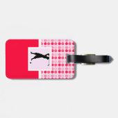 Cute Golfer Bagagelabel (Achterkant horizontaal)