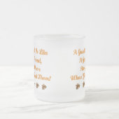 Cute Good Book is een Good Friend T-shirt Matglas Koffiemok (Center)