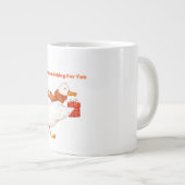Cute Goose Holding Gift Christmas Coffee Mug (Devant droit)