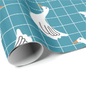 Cute Goose Wrapping Paper Cadeaupapier (Rol Hoek)