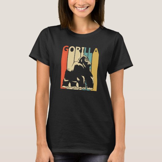 Cute Gorilla Animal T-shirt (Voorkant)