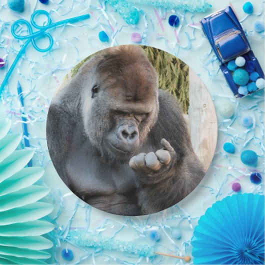 CUTE GORILLA PAPIEREN BORDJE (Feest)