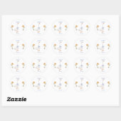 cute gosling ronde sticker (Vel)