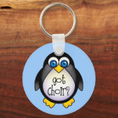 Cute got Choir Penguin Gift Sleutelhanger (Voorkant)