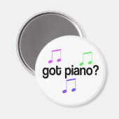 Cute got Piano Music Gift Magneet (Voorkant / Achterkant)