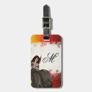 Cute Gothic fairy Bagagelabel