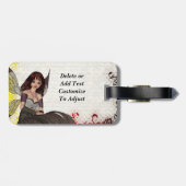 Cute Gothic fairy Bagagelabel (Achterkant horizontaal)