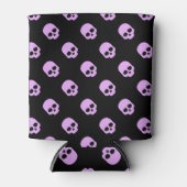 Cute Gothic Roze Skulls Blikjeskoeler (Voorkant)