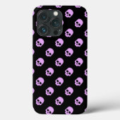 Cute Gothic Roze Skulls Case-Mate iPhone Case (Achterkant)