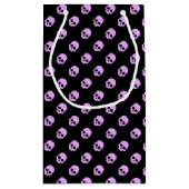 Cute Gothic Roze Skulls Klein Cadeauzakje (Achterkant)