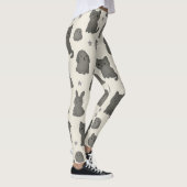 Cute Gotische Huisdieren Patroon – Geestdier Leggings (Rechts)