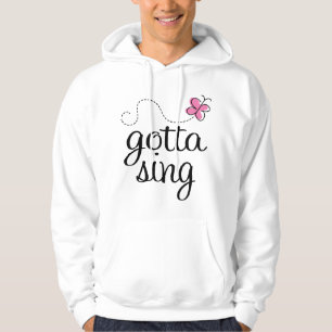 CUTE GOTTA SING PINK HOODIE
