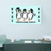 Cute Graduing Penguins Spandoek (Beurs)