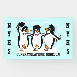 Cute Graduing Penguins Spandoek