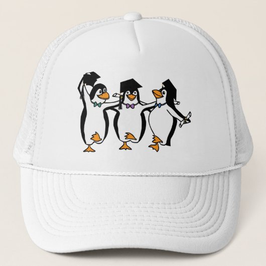 Cute Graduing Penguins Trucker Pet (Voorkant)