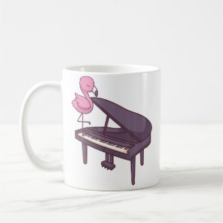 Cute Grand Piano Player Pianist Musician I Flaming Koffiemok